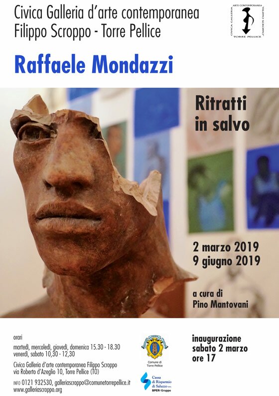 La locandina della mostra "Raffaele Mondazzi - Ritratti in salvo" La locandina della mostra "Raffaele Mondazzi - Ritratti in salvo"